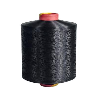 China High Tenacity Polyester Yarn High Quality 150D/48F Raw Semi Dull Yarn Polyester DTY Filament White And Black for sale