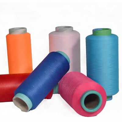 China Polyester covered yarn 20/150D 40/75D elastic covered yarn for ealoop underwear socks Spandex covered yarn for sale