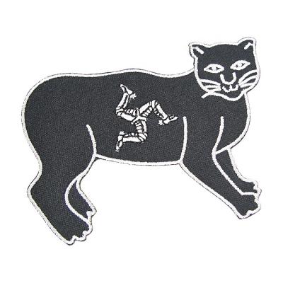 China Cat Design Woven Label Patches made to order viable for sale