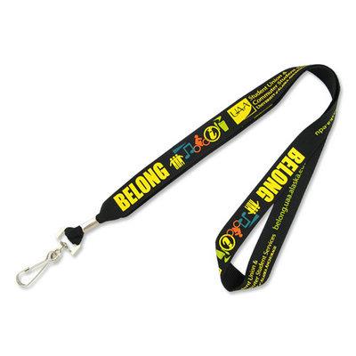 China Promotional Event Custom Printed Supplier Lanyard Polyester Carabiner Split Ring Gold Neck Lanyard With Logo Custom for sale