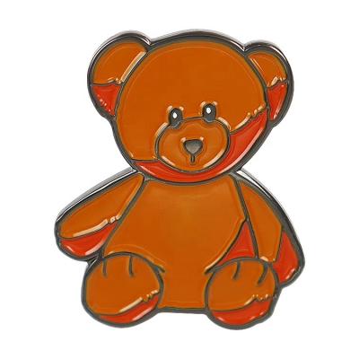 China New Design Europe Lapel Wholesale Cute Animal Bear Pin Metal Badge Custom Little Soft Enamel Pin for sale