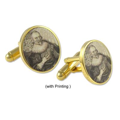 China ALLY Personalized Printing Cufflinks Cufflinks Mens Cufflinks for sale