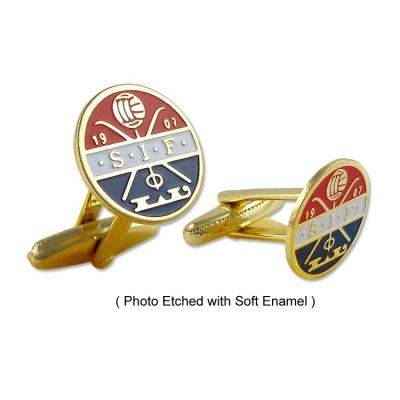 China ALLOY Manufacturer Cheap Price Customize Cuflink Mens Letter Cufflinks for sale