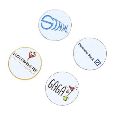 China Concise Design Custom Made Funny Personalized Durable Ladies Logo Golf Ball Marker for sale