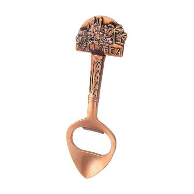 China Fashion Shovel Design Customizable Head Bottle Opener With Fridge Magnet for sale