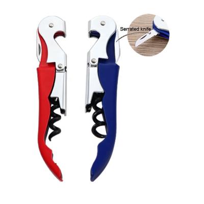 China Europe Wholesale Stainless Steel Bottle Opener Foldable Corkscrew Can Opener Wine Bottle Opener for sale