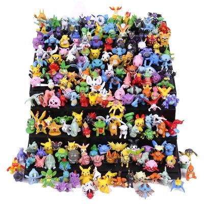 China Retail Painting 144 Pcs Mini PVC Figure Toy Mini Collection 2-3cm Miniature Anime Figurine Cartoon Anime Christmas Gift for sale