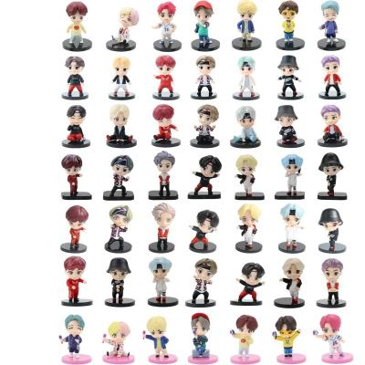 China Retail Painting 3D PVC Mini Figure Collectible Statue Customized PVC Boys Singer Figurine Toy Making 3D PVC Miniature for sale