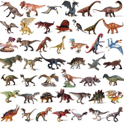 China Retail Painting Solid PVC Dinosaur Model Toy Realistic Jurassic World Dinosaur Figure T Rex Triceratops Children's Dinosaur Toy Models for sale