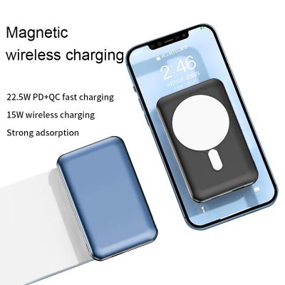 China Supply 22.5W Pd+15W 10000 Mah Bulk Buy Power Bank N52 LED Display Factory 2 in 1 Magnetic Wireless Powerbank for sale