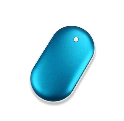 China Hand Warmer Mini Rechargeable 5200mAh Best Promotional Gift Heart Hand Warmer Mobile Power Bank for sale