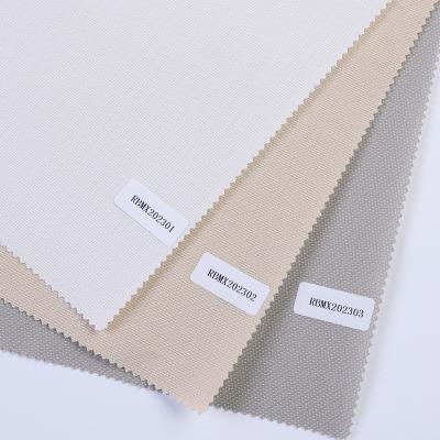 China Minimalist woven drapery roll shade lackout flame retardant sunscreen blinds fabric stocklot for sale