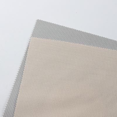 China Wholesale Minimalist Semi Blackout Window Polyester PVC Sunscreen Blind Fabric For Roller Shades for sale