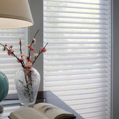 China Minimalist new design modern hardware China window blind Shangri-La sahde triple poly blind 2022 for sale