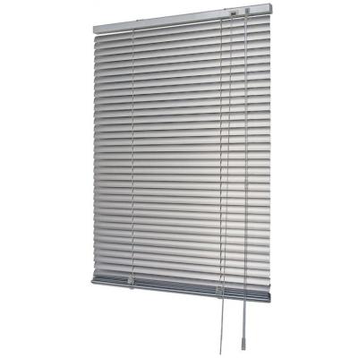 China New Arrival Minimalist Manual C-shape Gray Aluminum Slats Venetian Blinds For Window for sale