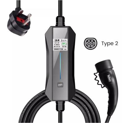 China New China-Chic EV Charging Cable Type 2 UK Plug Home Electric Car Charger 5m for sale