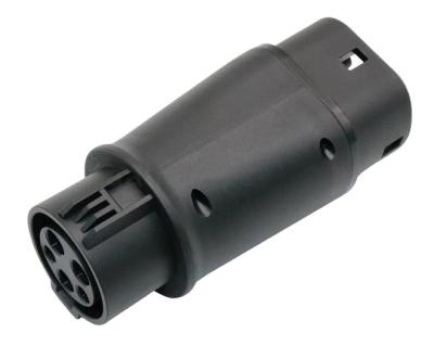 China Frade UL94 V-0 EVSE Adapter 16A 32A Electric Vehicle Car EV Charger Connector SAE J1772 Plug Flame Retardant Type 1 To Type 1 - 2 EV Adapter Plug for sale