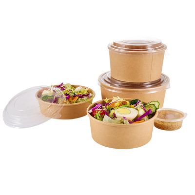 China Biodegradable Disposable Fast Food Lunch Wrapping Paper Bowl 32oz Soup Container Bowl Paper Takeout Bowl With Lid for sale