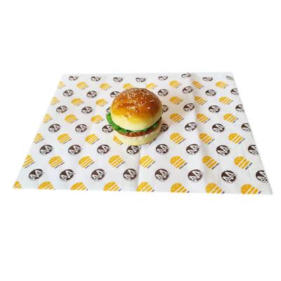 China Customized Disposable Recycled Waterproof Fast Food Bread Wrapping Paper Logo Food Grade Wrapping Paper for sale