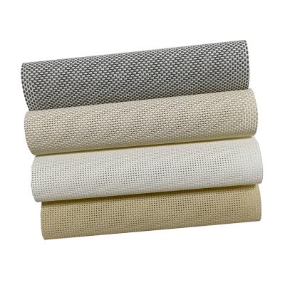 China High Quality Flame Retardant PVC Sunscreen Roller Shade Fabrics/Sunscreen Fabric For Roller Shade for sale