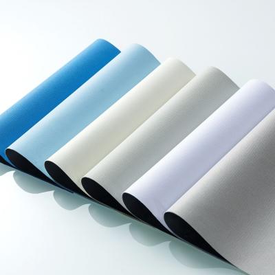 China Flame Retardant 100% Polyester Sunscreen Meeting Room Window Roller Shade Fabric for sale