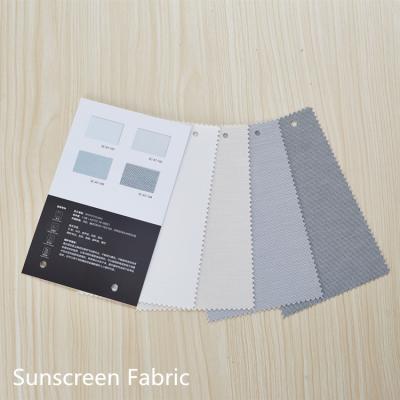 China Wholesale PVC Sunscreen Fabric S8 Slat Window Shade Fabric Sunscreen Rolls for sale