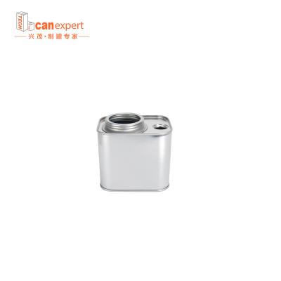 China Food Tin Can Manufacturer Wholesale 200ml Square Oil Tin Can Metal Lubricant Oil Cans for sale