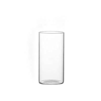 China No Wholesale Cheap Empty Clear Glass Cylinder Cup Drinkware For Drinking for sale