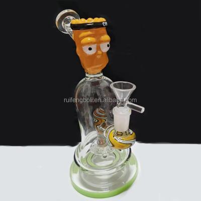 China Water Pipe Hookah Glass Smoking Pipe Accessories Modern Multicolor Glass Beaker Smoking Glass Pipe for sale