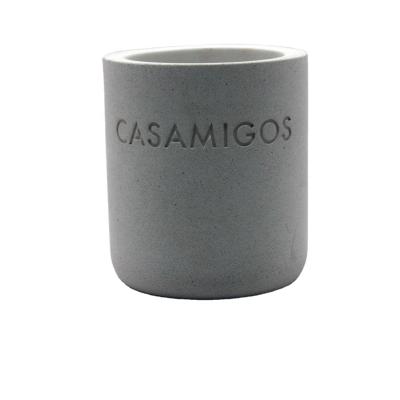 China Factory Price Modern Direct Concrete Terrazzo Candle Jar Cement Cup Wholesale for sale