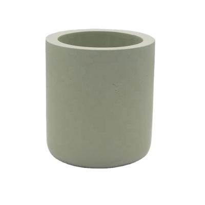 China Modern Wholesale Hot Sale Colorful Concrete Candle Holders Cement Jar For Candle Making for sale