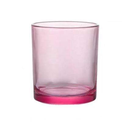 China Morden Hottest Selling Clear Glass Candle Jars Colored Candle Holders For Candle Making Wholesale for sale