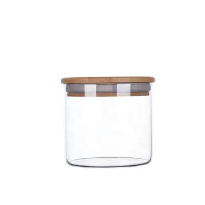 China Sustainable Hot Sale Different Capacity High Borosilicate Glass Storage Jars For Food Storage for sale