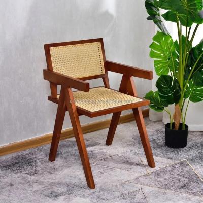 China Traditional Outdoor Lounge Furniture Cane Back Webbing Coastal Caning Cesca Rattan Arm Dining Garden Folding Chair for sale