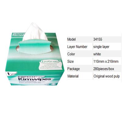 China 2.5mm 1.25mm SC ST FC 280PCS/lot Kimtech Fiber Optic Kimwipes / Fiber Cleaning Dustproof Paper for sale