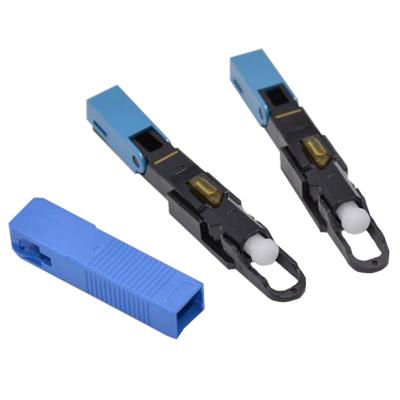 China Supply SC UPC Quick Connector FTTH Embedded Tool Cold Fiber Quick Connector MESC250P-UPC for sale