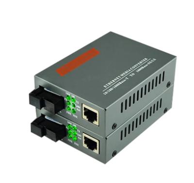 China FTTH HTB-GS-03 A/B 10/100/1000M Single Mode Single Mode Fiber SC Port 3KM Single Fast Ethernet Media Converter for sale