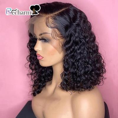 China C.C Peruvian Bob Lace Front Wigs, 8-16 Inch High Quality Peruvian Bob Wig, Natural Virgin Remy Front Lace Human Hair Wig Wholesale Silky Straight Wave for sale