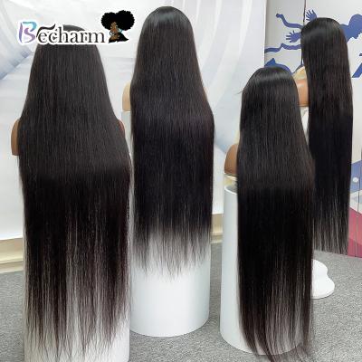 China Silky Straight Wave JF Dorp Shipping Pre Plucked Hair Wigs, 40 Inch Silky Straight Hair Lace Frontal Wigs, No Split Virgin Hair Top Quality Wig for sale