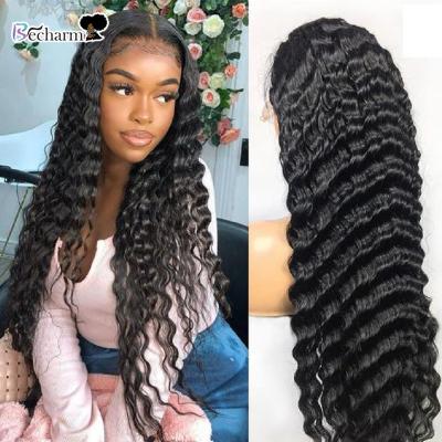 China Swiss Lace Front Wigs,Brazilian Hair Lace Wig Vendor,Hd Silky Straight Unprocessed Loose Deep Wave Transparent Wig 4x4 Lace Front Closure Wig for sale