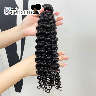 China Curly Virgin Hair Peruvian Curly JF Deep Wave Hair Bundles, Peruvian Hair Weave Double Weft Bundle, Cheap Raw Unprocessed Grade 10a Hair for sale