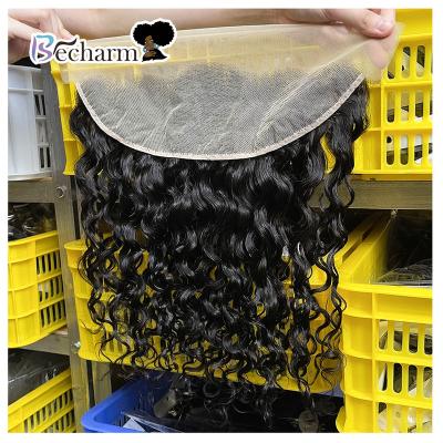 China Silky Straight Wave JF Customized Virgin Hair Lace Frontal Seller, Brazilian Hair Lace Headband, Deep Wave Lace Frontal Hair For Black Women for sale