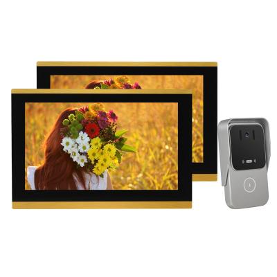 China Metal 6 Unit 10.1 Inch Tft LCD Video Door Phone Building Collective Bell Smart Doorbell Door Phone Free Shipping for sale