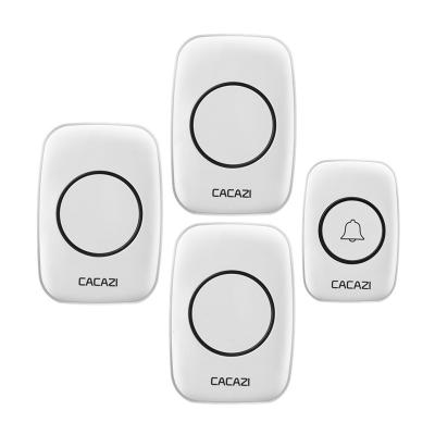 China Distinguish Best Seller Front And Rear Doors Amazon Radio Doorbell Waterproof 300 Meter Range 58 Ringtones Working Smart Doorbell For Home Office School for sale