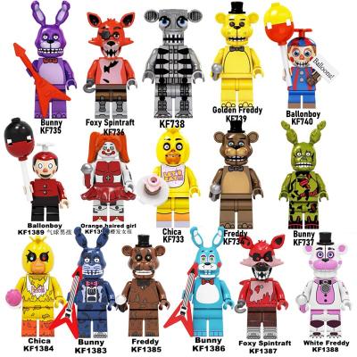 China Crafty Ballonboy Chica Freddy's Spintraft Building Blocks Bricks Figures From New Five Freddy's Horror Nights KF6121 Movie Security for sale