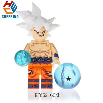 China Safety Building Block The Series Son Goku Vegeta Bricks Figures Model Toys For Children Learning Gift KF662 for sale