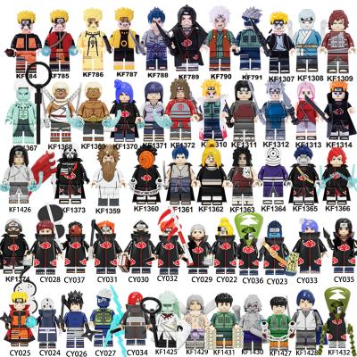 China Japanese Uchiha Madara Sasuke Yakushi Kabuto Zetsu Mini Building Block Toys Safety Anime Action Model Figures For Children for sale