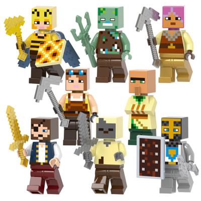 China My World X0310 Safety Game Series Drowned Husk Toys Mini Building Blocks Brick Knight Figures for sale