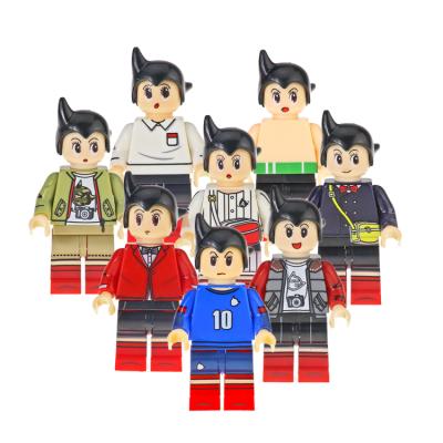 China Famous Safety KF6074 Anime Character Cartoon Astro Boy Building Block Figures Toys For Children for sale