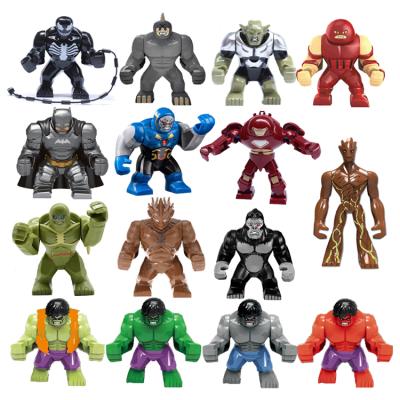 China Safety Movie Building Blocks The Big Tree Famous Red Man Character Super Heroes Man Building Blocks Figure Toys For Children for sale